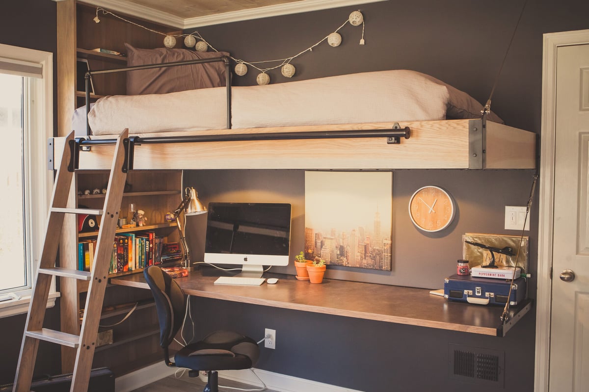 loft-bed-desk-nook-with-city-art-omaha-ne-optimized