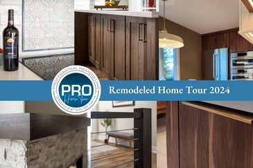 Image of the remodeler's home tour graphic and project before and after photos