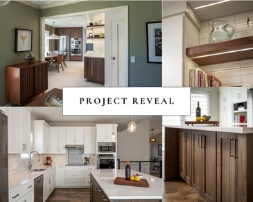 Images of a kitchen remodel project by HC Remodel & Design