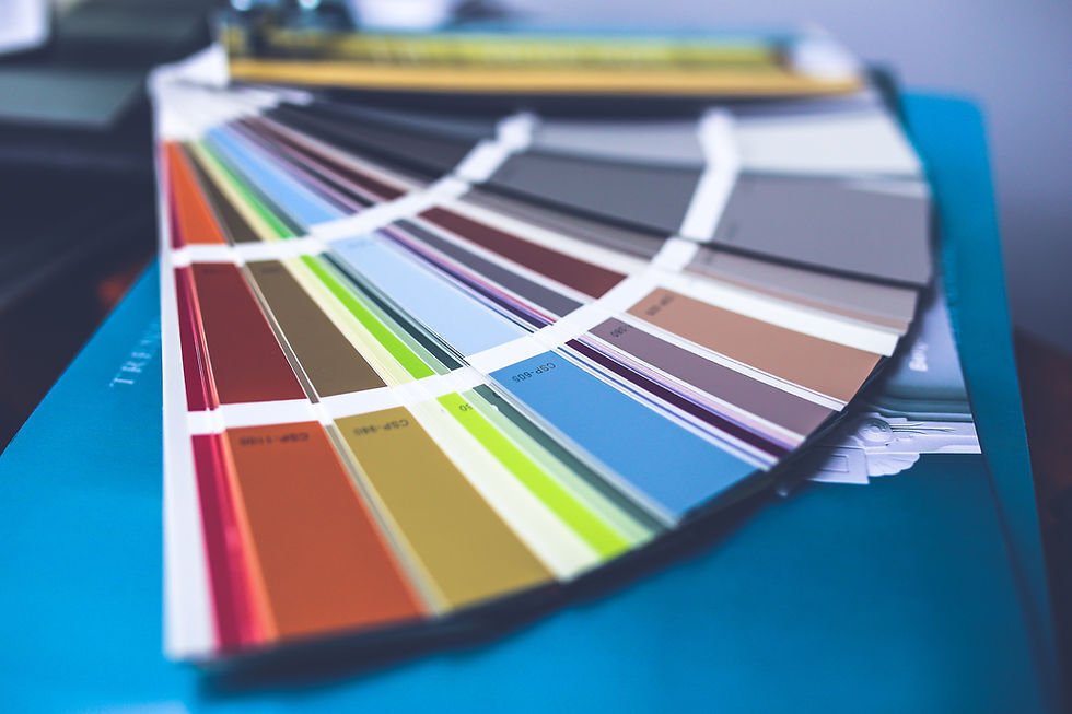 Image of a paint swatch of colors