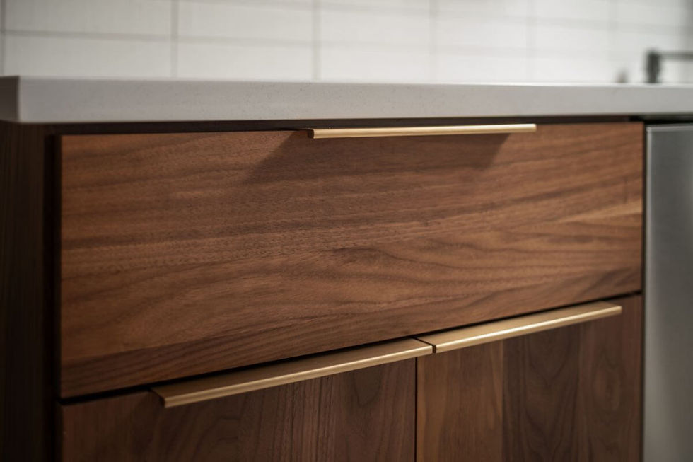Modern kitchen cabinetry with clean straight lines