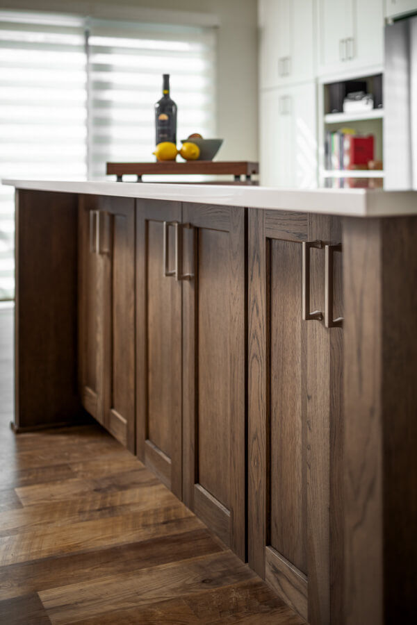 Modern kitchen and dining space after remodeling