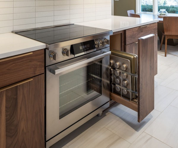 Modern kitchen with modern appliances